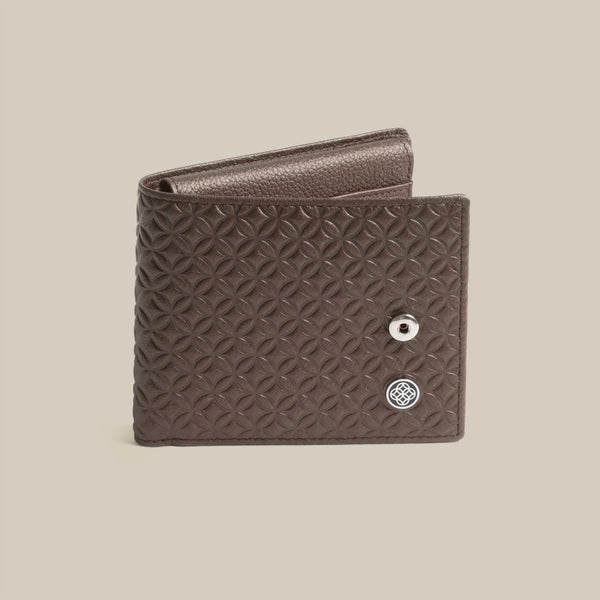 The Code Monogram Billfold ID Window Leather Wallet