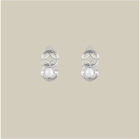 Mon Amour W Pearl Earrings
