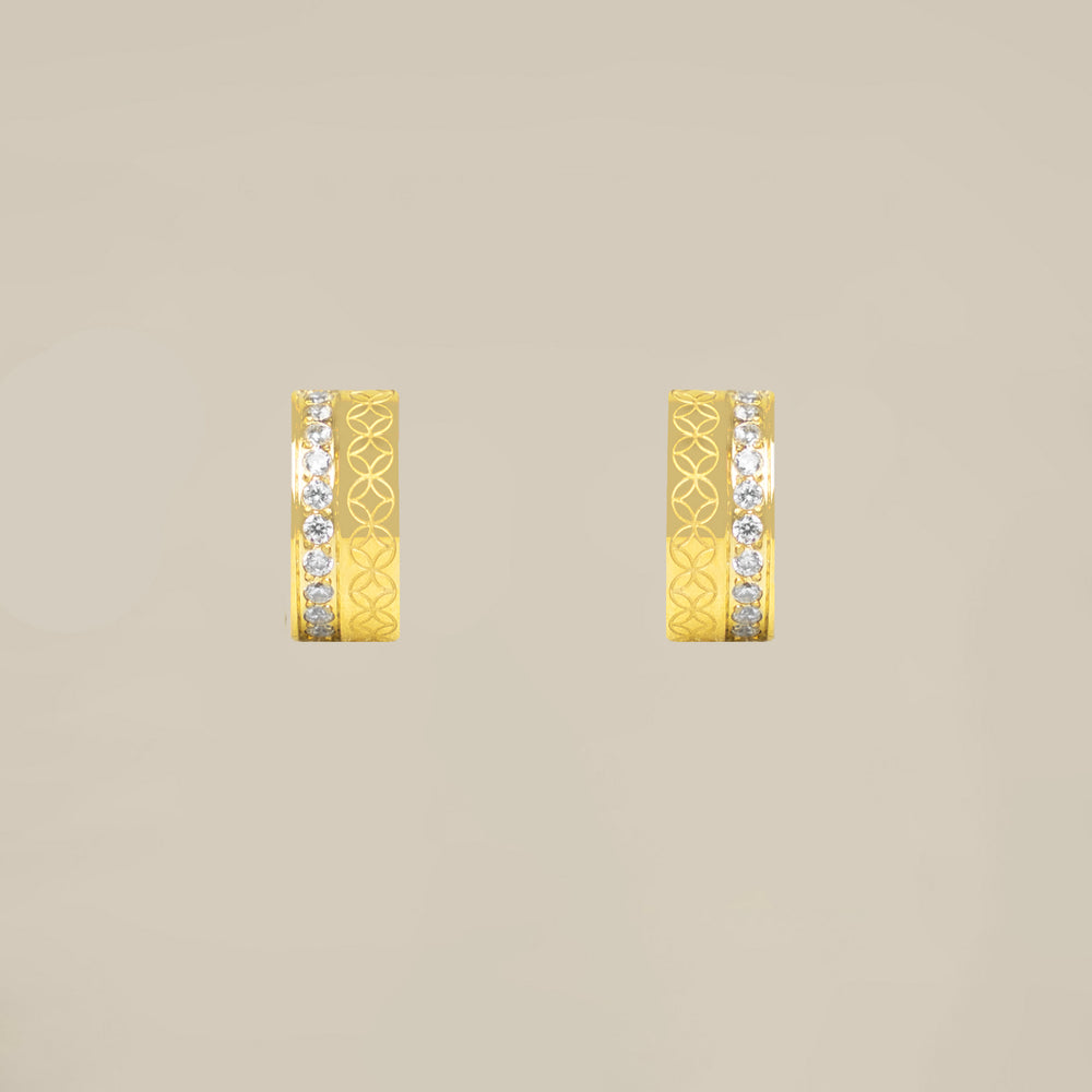 The Lattice Halo Earrings