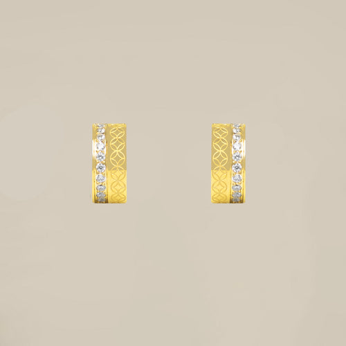The Lattice Halo Earrings
