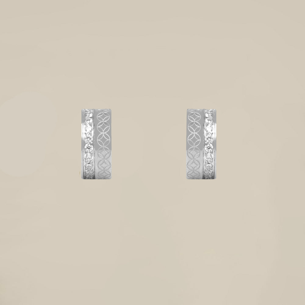 The Lattice Halo Earrings