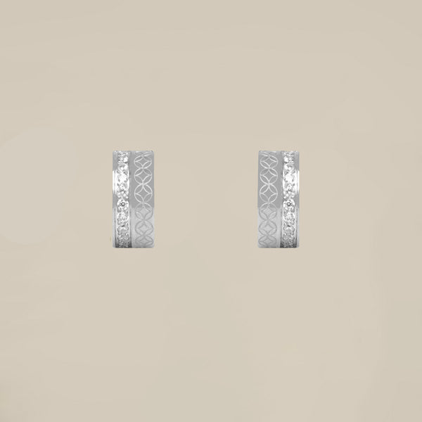 The Lattice Halo Earrings