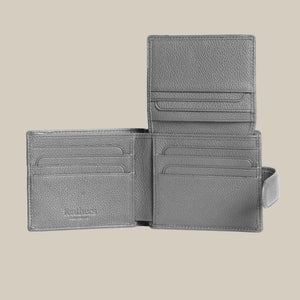 The Code Monogram Billfold ID Window Leather Wallet