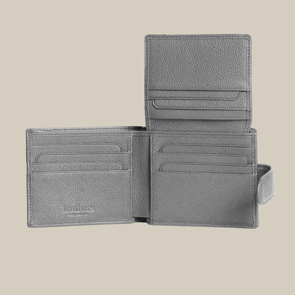 The Code Pebbled Billfold ID Window Leather Wallet
