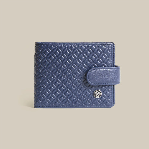 The Code Monogram Billfold ID Window Leather Wallet
