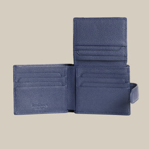The Code Pebbled Billfold ID Window Leather Wallet