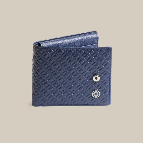 The Code Monogram Billfold ID Window Leather Wallet