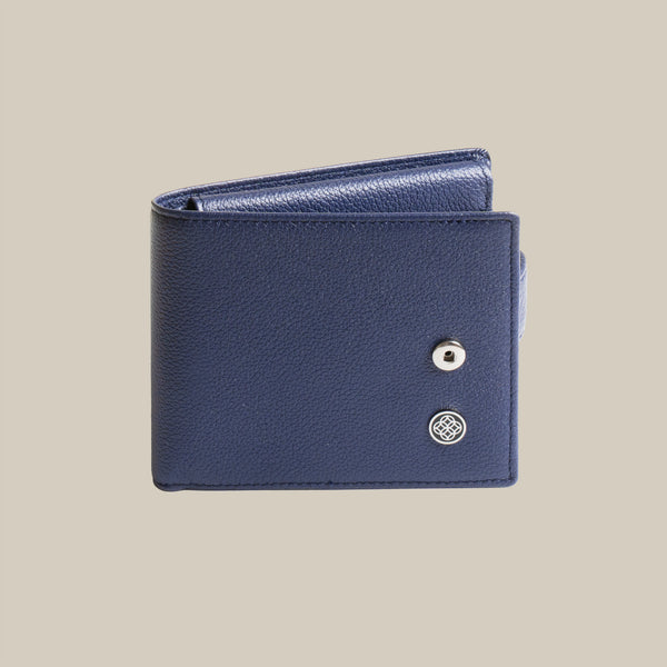 The Code Pebbled Billfold ID Window Leather Wallet