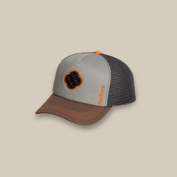 Trucker Monogram Gray-Brown Cap