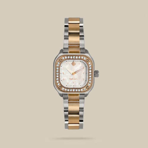 ساعة تشالنجر (W) بأرقام عربية وفولاذ مقاوم للصدأ