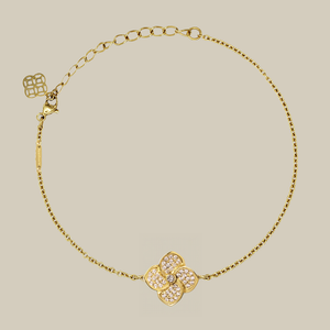Jasmine Crystal Gold Bracelet