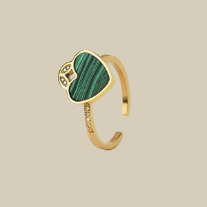 Coeur W Crystal Ring